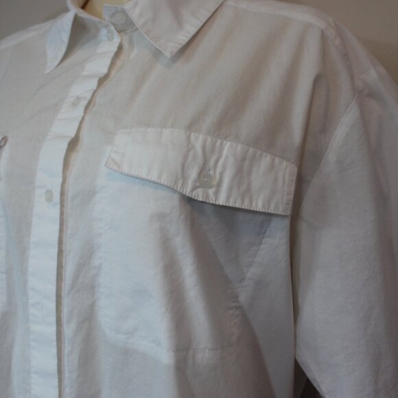 HERSKIND - Helle White  loose-fitted short sleeve Shirt size  EU36 /US Medium - Picture 5 of 8